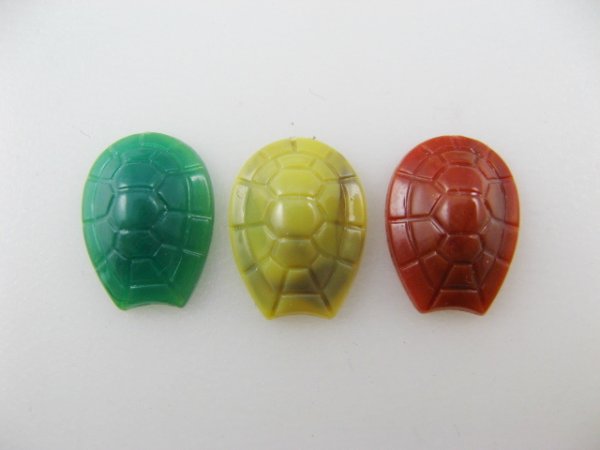 画像1: Vintage Plastic Tortoise shell Cabochon (1)