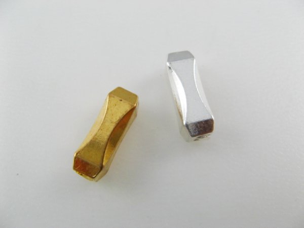 画像1: Platic Metal Baroque Stick Beads (S) (1)