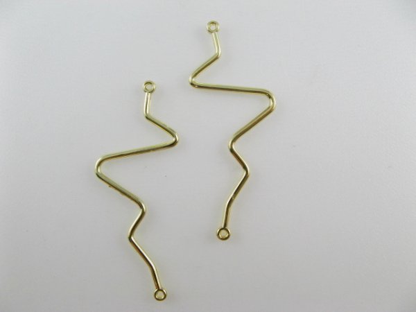 画像1: Goldplated Wave Wire Connector 2本入り (1)