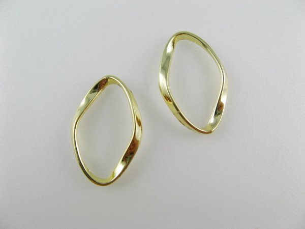 画像1: Goldplated Irregularity Diamond Ring 2個入り (1)