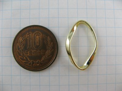 画像1: Goldplated Irregularity Diamond Ring 2個入り