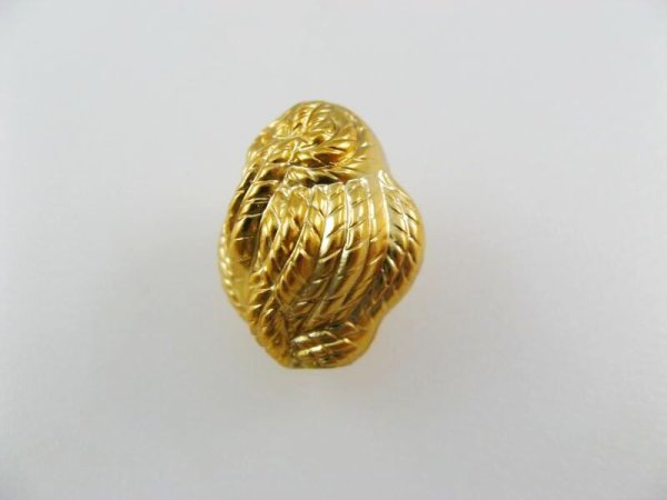 画像1: Vintage Plastic Gold Rope Beads (1)