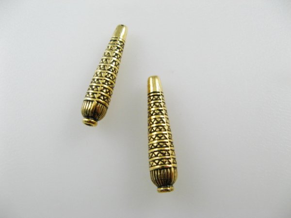 画像1: Gold Plastic Design Drop Tube 2本いり (1)