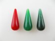 画像1: Vintage Plastic Long Pear Beads 2個入り (1)