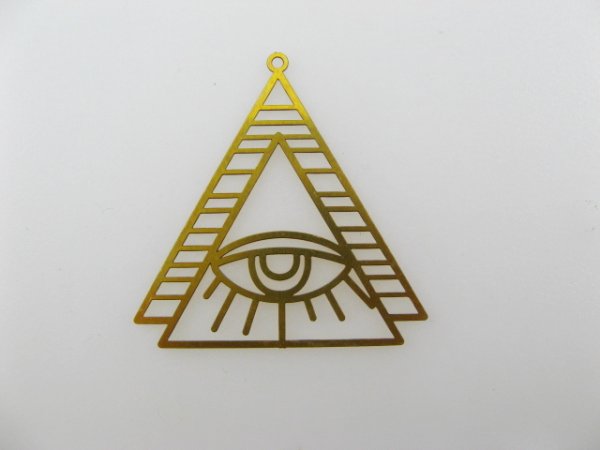 画像1: Brass Plate Triangle+Eye (1)