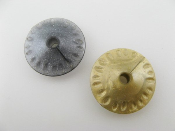 画像1: Vintage Plastic Marble Spacer Beads (1)