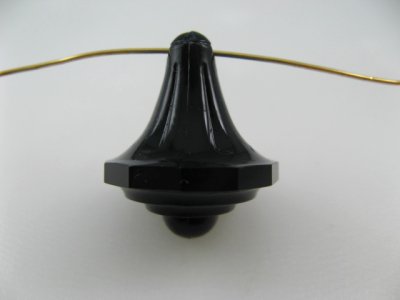 画像2: Vintage Plastic Black Top Charm