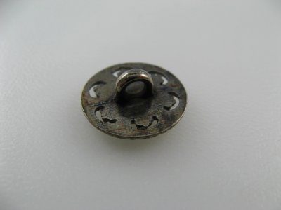画像2: Metal A/Silver Flower Button