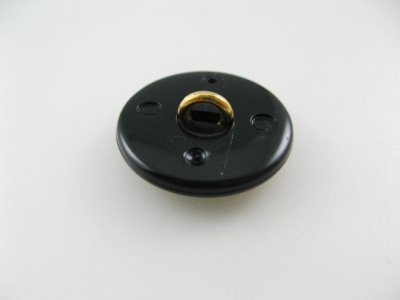 画像2: Plastic Black+Gold Deco Button