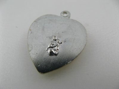 画像2: Silver Jesus Heart Medal