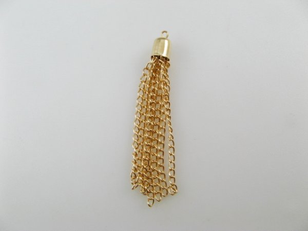 画像1: Gold Chain tassel (1)