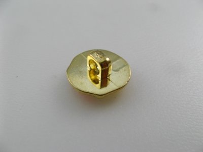 画像2: Vintage Plastic Gold Tricolor Button