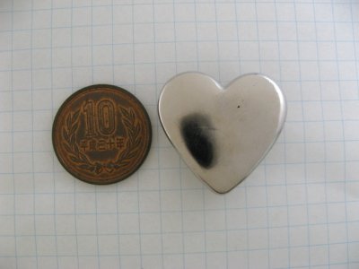 画像1: Vintage Plastic SV/Heart Button