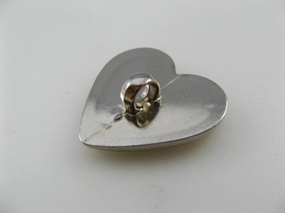 画像2: Vintage Plastic SV/Heart Button