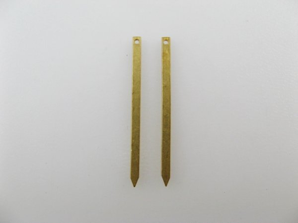 画像1: BRASS Pointed Bar 2個いり (1)