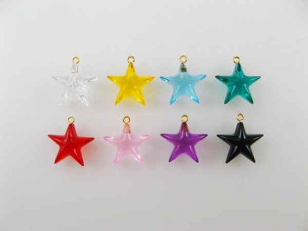 画像1: Plastic Star Charms (1)