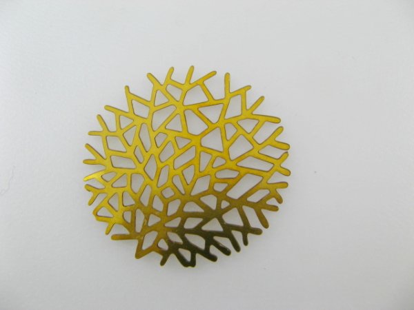 画像1: Brass Filigree Plate Branch (1)