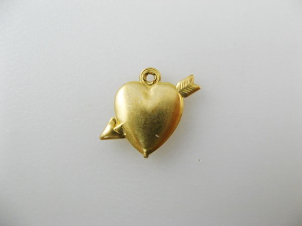 画像1: Brass Hollow Heart&Arrow  (1)