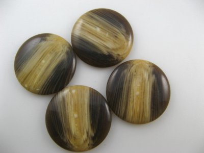 画像2: Vintage Plastic Grassline Round Cabochon (L)