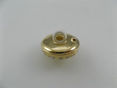 画像2: Plastic Gold+Mat White Dome Button(S)