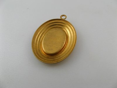 画像2: Brass Oval Stairs Setting 14x10mm