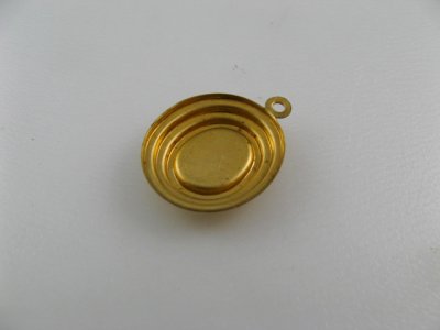 画像2: Brass Oval Stairs Setting 10x8mm