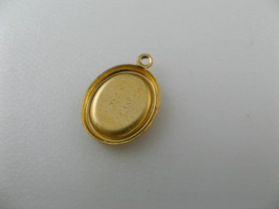 画像2: BRASS Rolled Edge Oval Setting 10x8mm