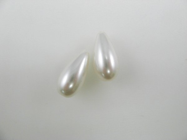 画像1: Vintage Pearl T/Drop Beads 2個いり (1)