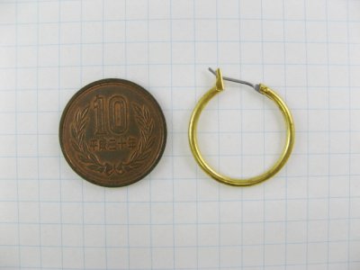 画像1: Pierce Hoop Round Lock-Catch