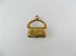 画像1: Brass 3D-HANDBAG charm (1)