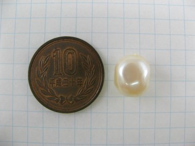 画像1: Vintgae Pearlized Plastic Beads (Rec) 4個いり