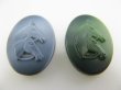 画像2: Vintage Marble Glass Embossed Cabochon【Horse】 (2)