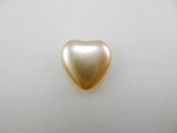 画像1: Glass Heart Pearl Cabochon  (1)