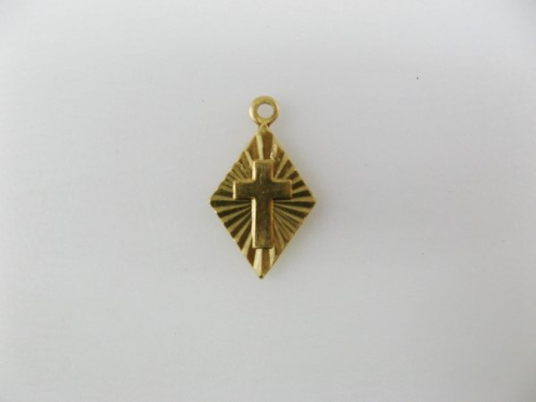 画像1: BRASS Cross in Diamond  (1)