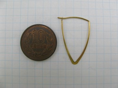 画像1: Brass Wire Pierce ▼ 1ペア