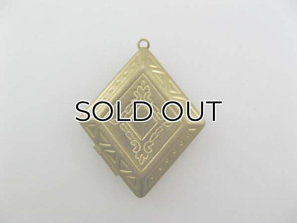 画像1: Brass Diamond lockets (1)