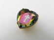 画像2: Brass+Cross Heart Glass Intaglio Pendant  (2)