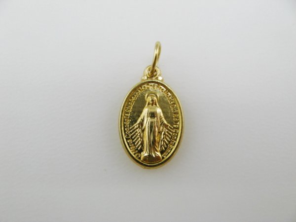 画像1: Gold Lady Miraculous Medal (1)