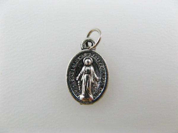 画像1: Silver Lady Miraculous Medal (S) (1)