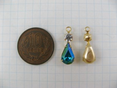 画像1: Vintage 2-Stone RxTearDrop