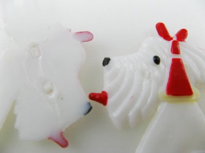 画像3: Vintage Turban WH/Terrier Cabochon