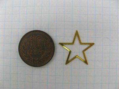 画像1: Brass Plate STAR 2個入り