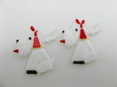 画像2: Vintage Turban WH/Terrier Cabochon