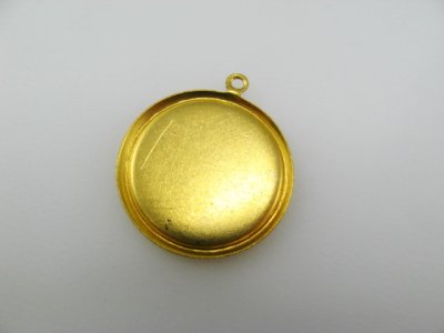 画像2: BRASS Rolled Edge Round Setting  18mm