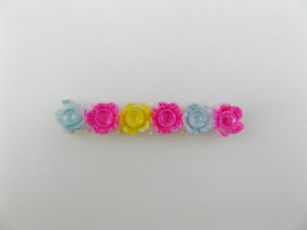 画像2: Vintage Flower Bar Cabochon (2)
