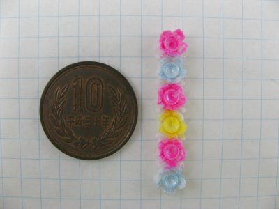 画像1: Vintage Flower Bar Cabochon