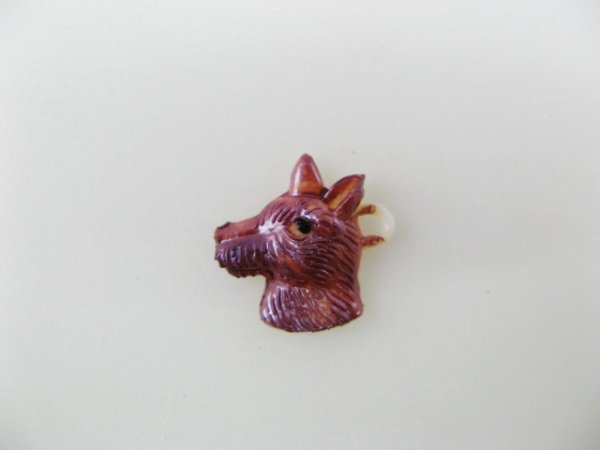 画像1: Vintage Dog cabochon (1)