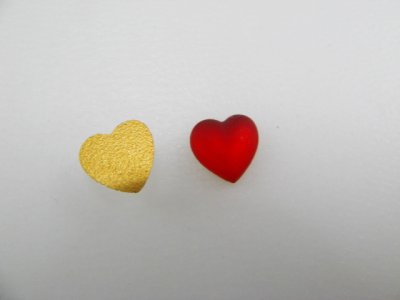 画像2: Vintage Mat/Crystal Heart Cabochon(Tiny)