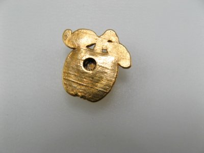 画像2: Vintage Plastic A/Goldplated Apple cabochon