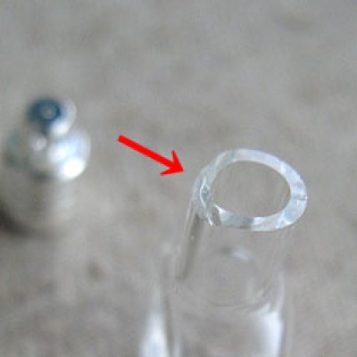 画像2: Glass Mini Bottle charm"Light Bulb"